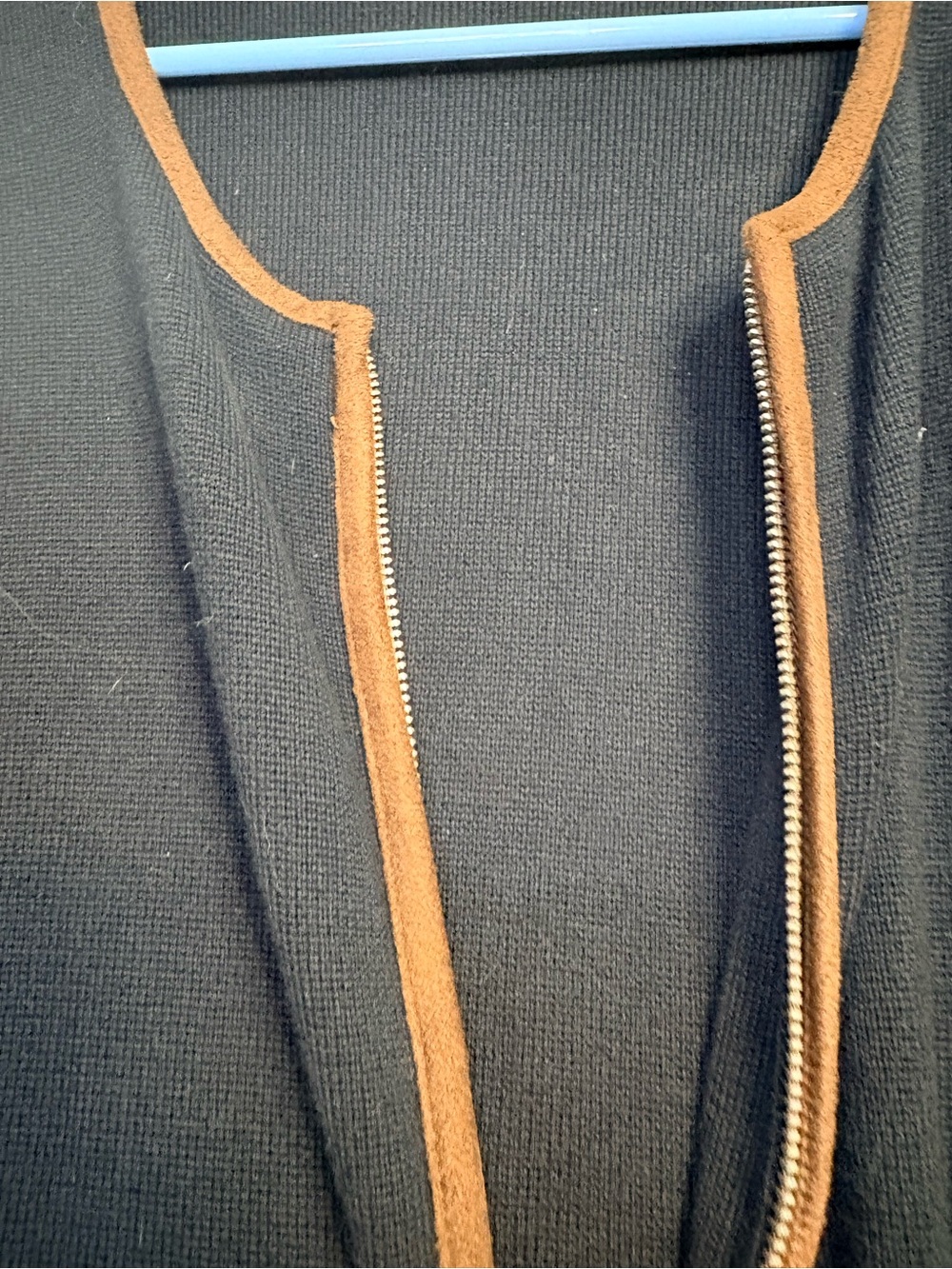 Lauren Ralph Lauren Black Cardigan with Brown Trim size 3x - Picture 7 of 14
